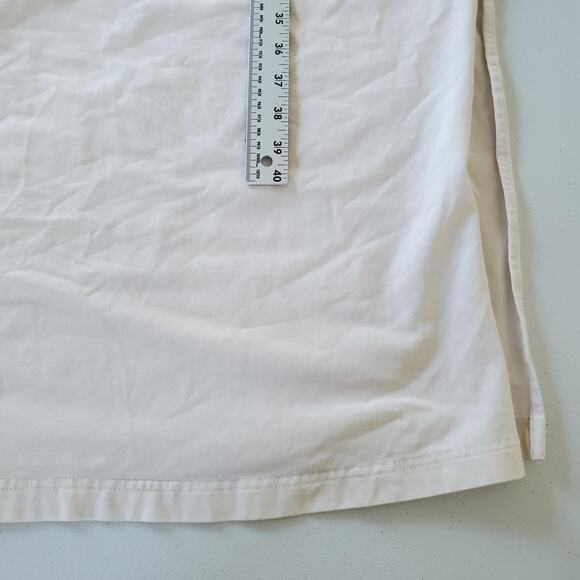 COS Dress Womens M Beige Short Sleeve Maxi T Shirt Le Bon shoppe style cotton - Picture 6 of 9